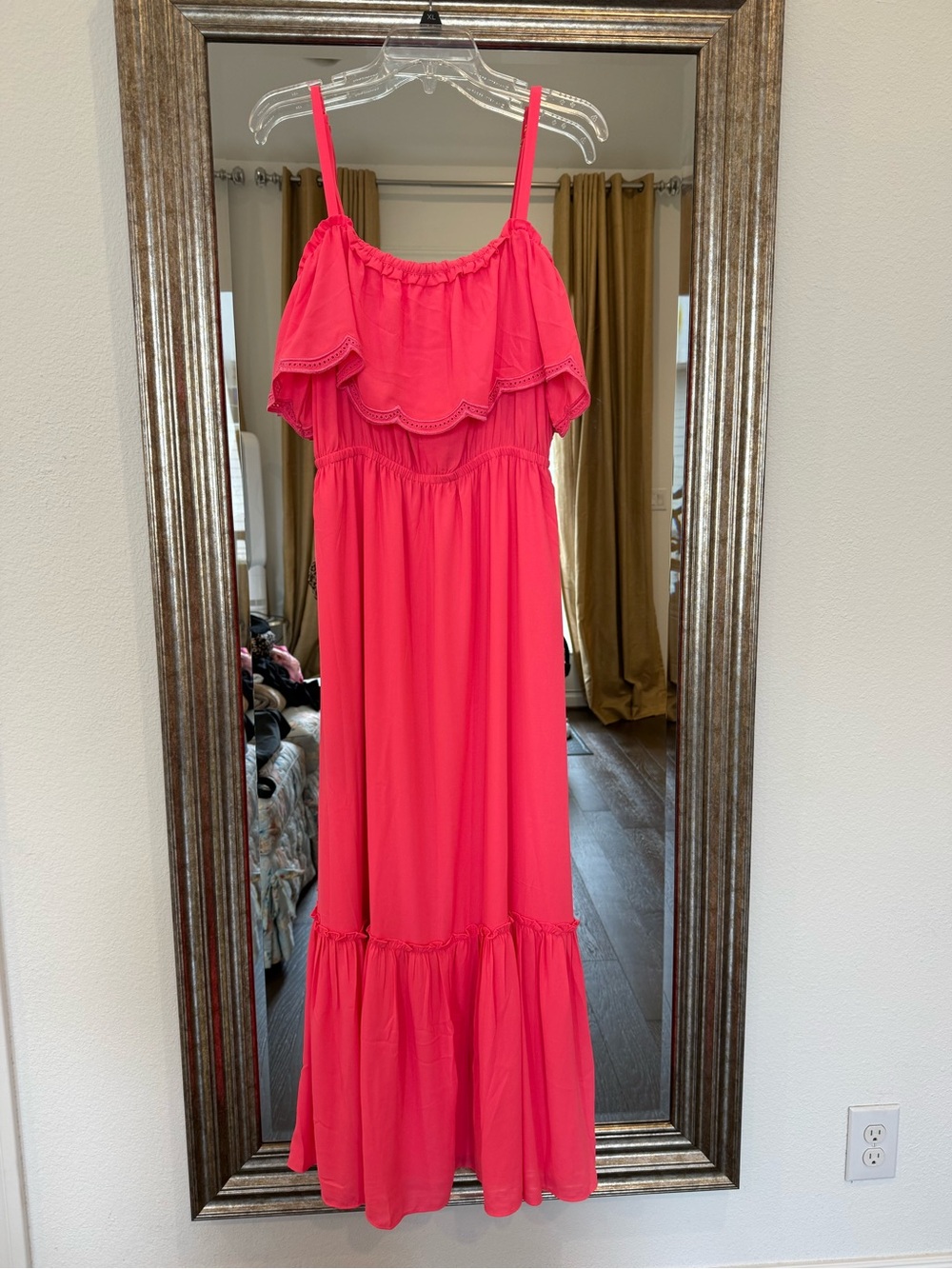 NWT Lilly Pulitzer Love Potion Pink Ruffled Adia Maxi Dress